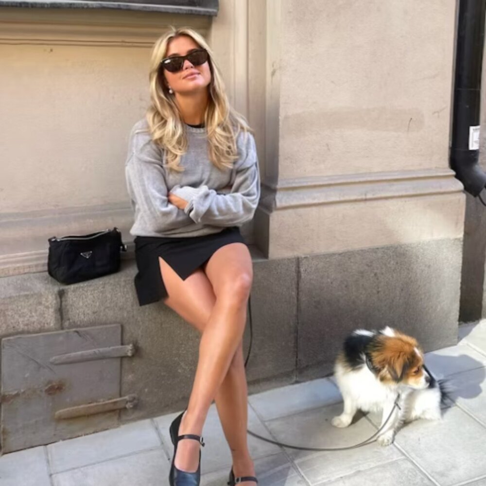 Djerf Avenue Must Have Mini Skirt Black